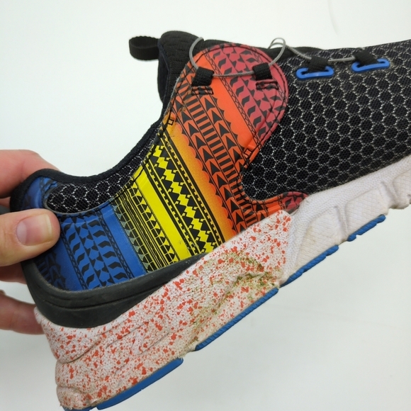 Zoot Run Ali'i Flying Hawaiian Unisex Running Shoes Men's 9.5 Black Rainbow - Picture 6 of 14